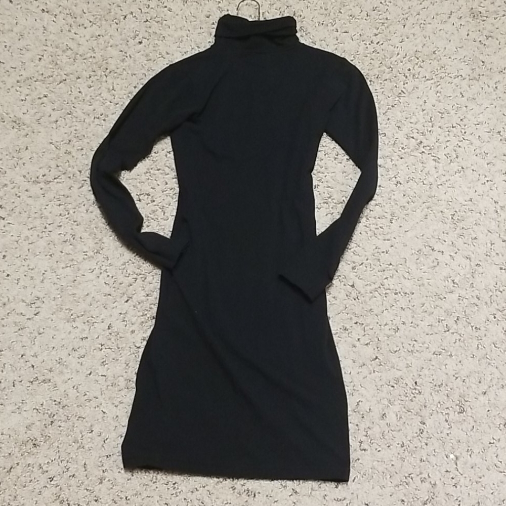 American Apparel Black Turtleneck Dress